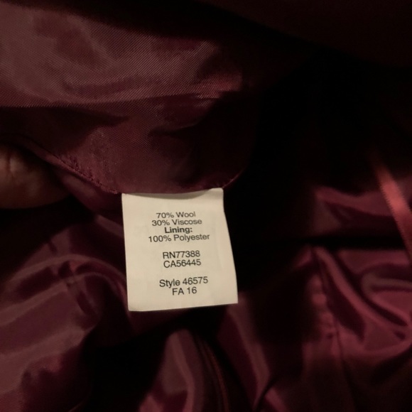 NWOT J. Crew Maroon Pencil Skirt - Picture 5 of 5